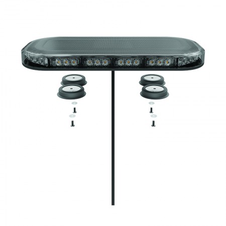 Mini R65 LED Lightbar - Magnetic Mount - Tinted Lens